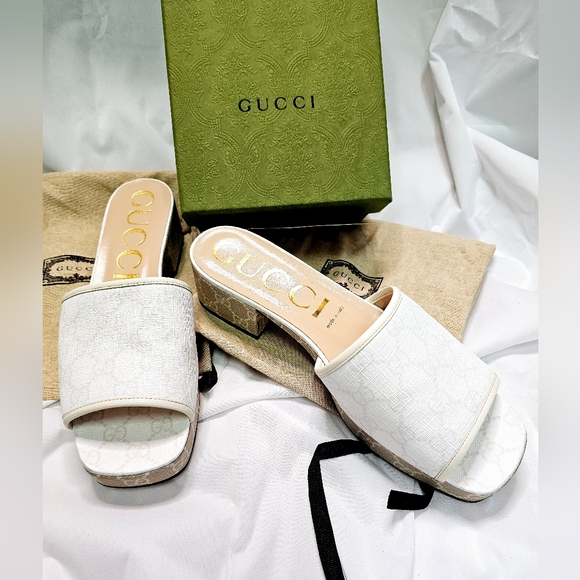 Gucci Supreme Block heel 41.5 - Picture 1 of 9